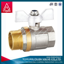 nickel plated brass ball beer valve made in YUHUAN OUJIA TMOK